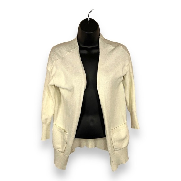 SMALL IVORY WHITE CREAM POOF APPAREL SWEATER NEUTRAL COLOR LONG SLEEVE - Picture 1 of 15